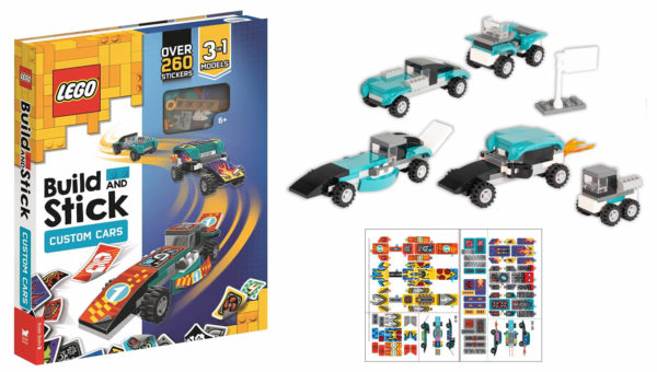 lego build and stick custom cars book 2021