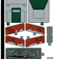 lego starwars 75312 boba fett starship slave I sticker sheet