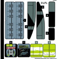 lego starwars 75314 bad batch attack shuttle sticker sheet