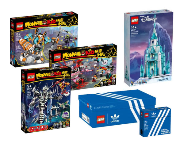 new lego sets juillet2021 adidas monkie kid disney frozen