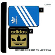 lego gwp 40486 adidas originals superstar sticker sheet