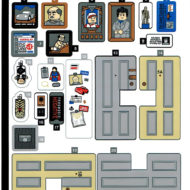 lego ideas 21328 seinfeld sticker sheet