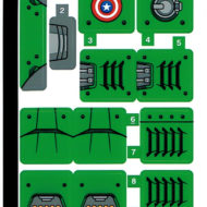 lego marvel what if 76201 captain carter hydra stomper sticker sheet