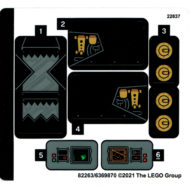 76239 lego dc comics batman batmobile tumbler scarecrow showdown sticker sheet