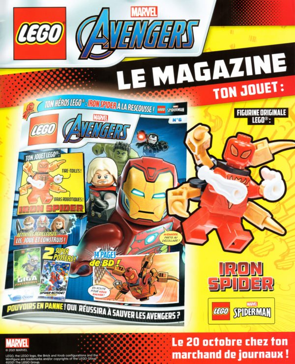 lego marvel avengers magazine octobre 2021 iron spider