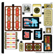 71767 lego ninjago nija dojo temple sticker sheet