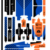 41241 lego technic mclaren formula1 race car sticker sheet