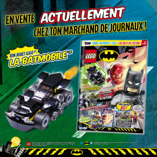 lego dc comics batman magazine fevrier 2022 batmobile