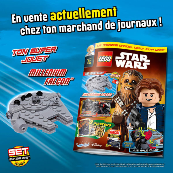 lego starwars magazine fevrier 2022 millennium falcon