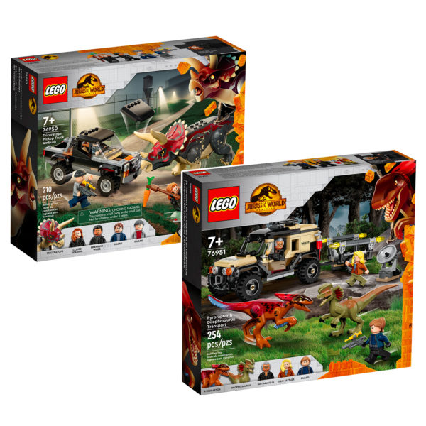 new lego jurassic world dominion 2022 76950 76951