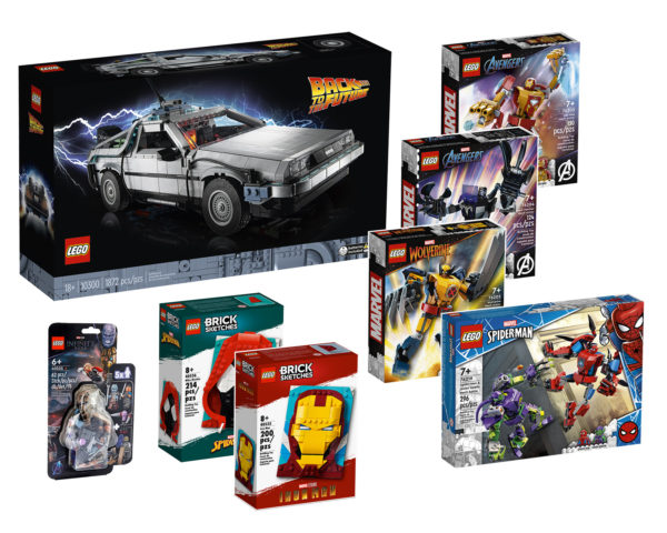 new lego sets avril 2022 10300 delorean marvel mechs 1