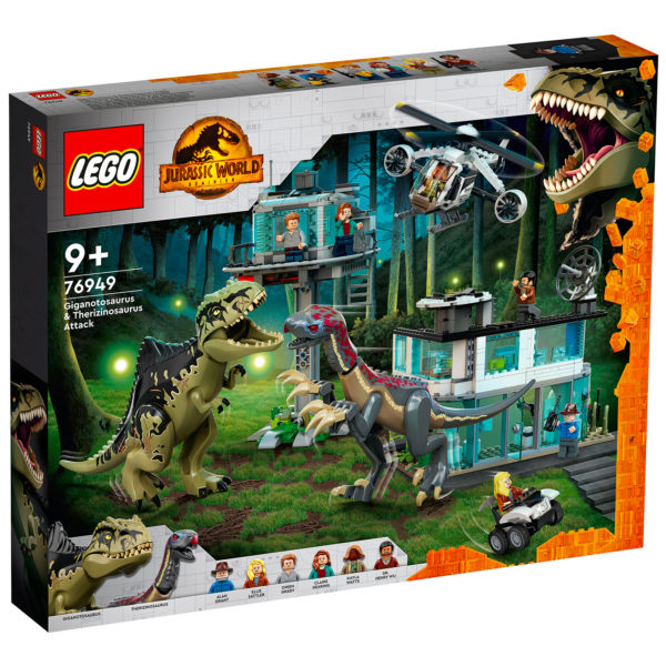 76949 lego jurassic world giganotosaurus therizinosaurus attack 1