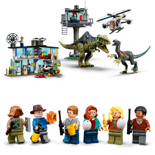 76949 lego jurassic world giganotosaurus therizinosaurus attack 6