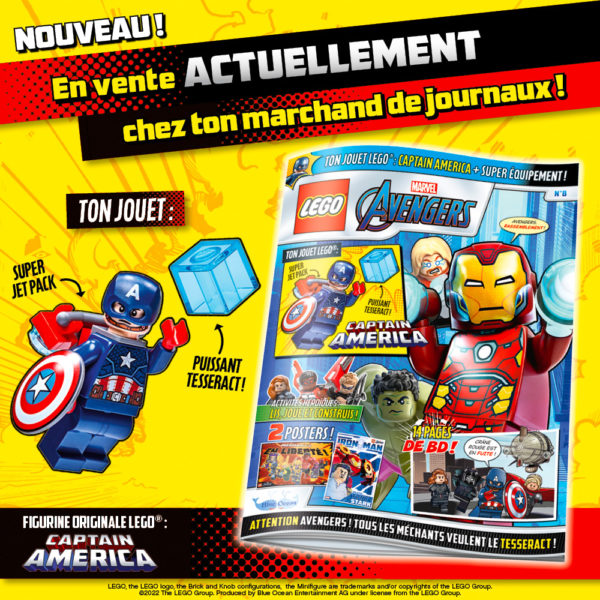 lego marvel avengers magazine avril 2022 captain america