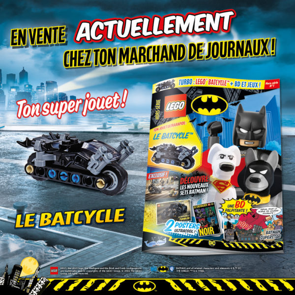 lego batman magazine juillet 2022 batcycle