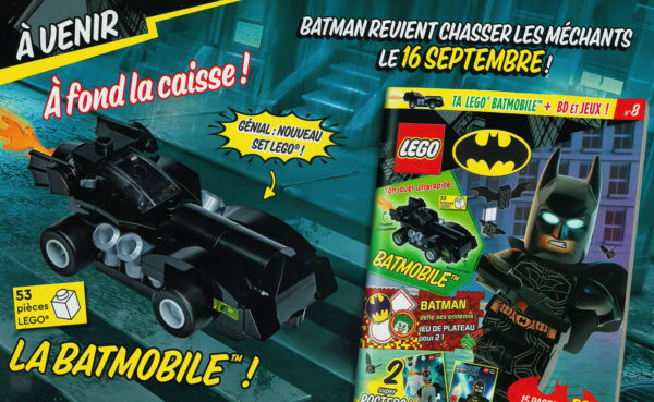 lego batman magazine septembre 2022 batmobile