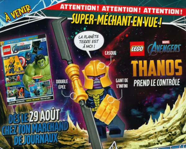 lego marvel avengers magazine aout 2022 thanos