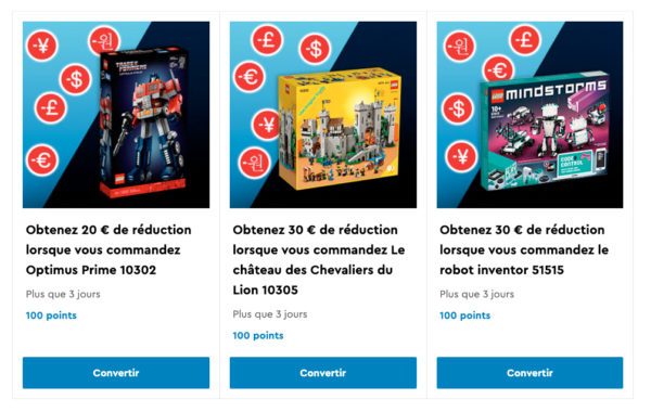 vip lego special rewards septembre 2022 2