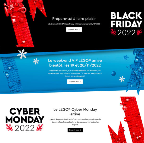 lego black friday cyber monday weekend vip dates 2022