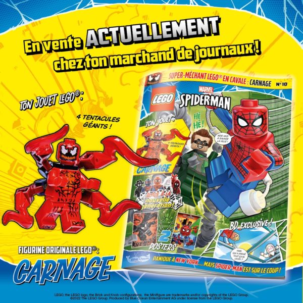 lego spider magazine novembre 2022 carnage