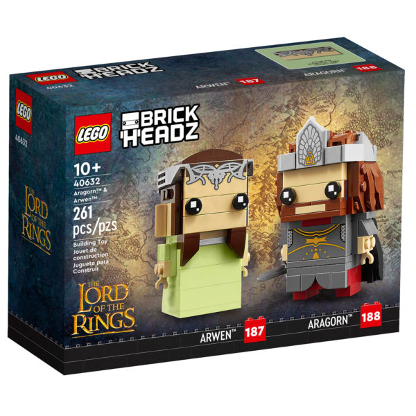 40632 lego lord rings brickheadz arwen aragorn