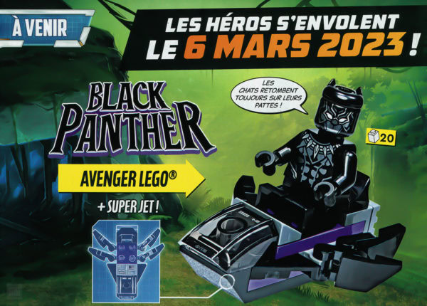 lego marvel avengers magazine mars 2023 black panther