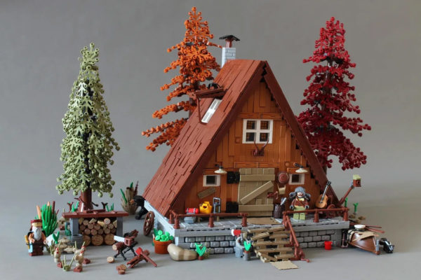 lego a frame cabin original product