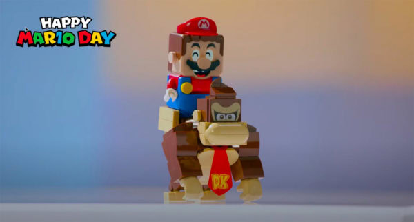 lego super mario brick built donkey kong figure