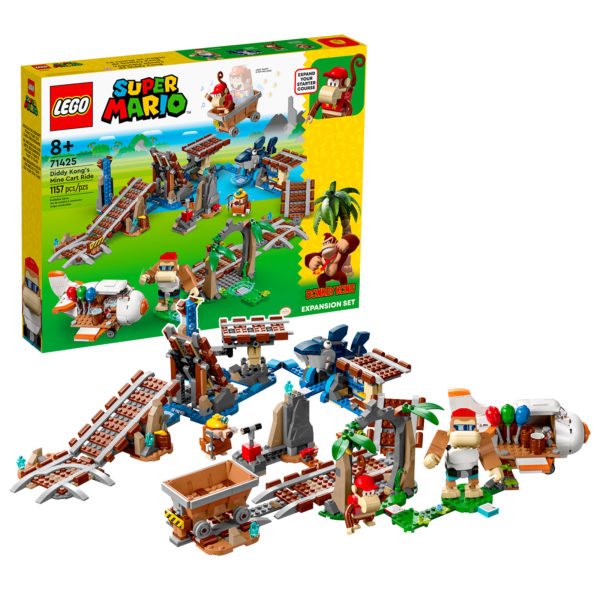 71425 lego super mario diddy kong mine cart ride