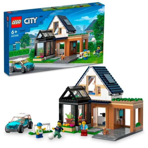 60398 lego city family house electric car