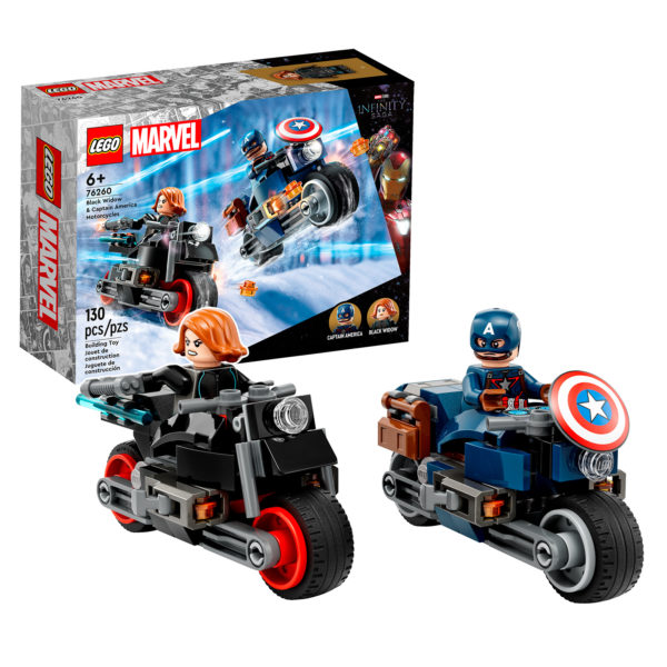 76260 lego marvel black widow captain america motorcycles