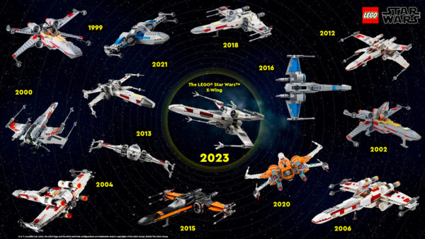 lego history xwing poster 2023