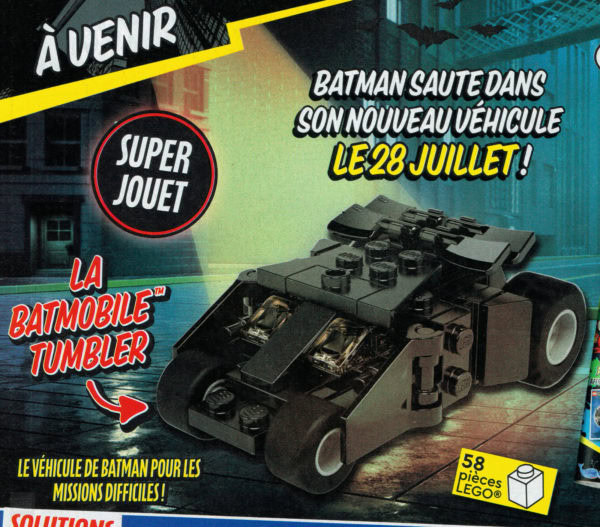 lego batman magazine juillet 2023 batmobile tumbler