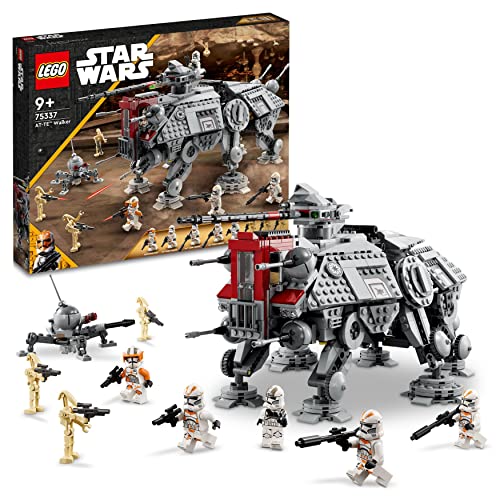 LEGO Star Wars Le Marcheur at-Te, Jouet de Construction avec Figurines de Droïdes de Combat La Revanche des Sith, avec Clone Troopers - Set pour Enfants et Adultes Fans de la Saga 75337