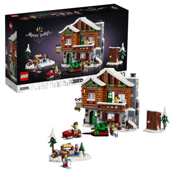 lego icons 10325 alpine lodge winter village 2023 3