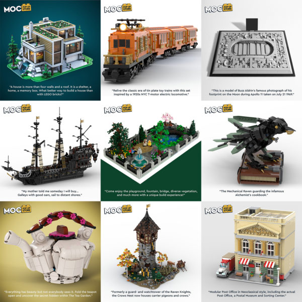 bricklink moc popup store new sets