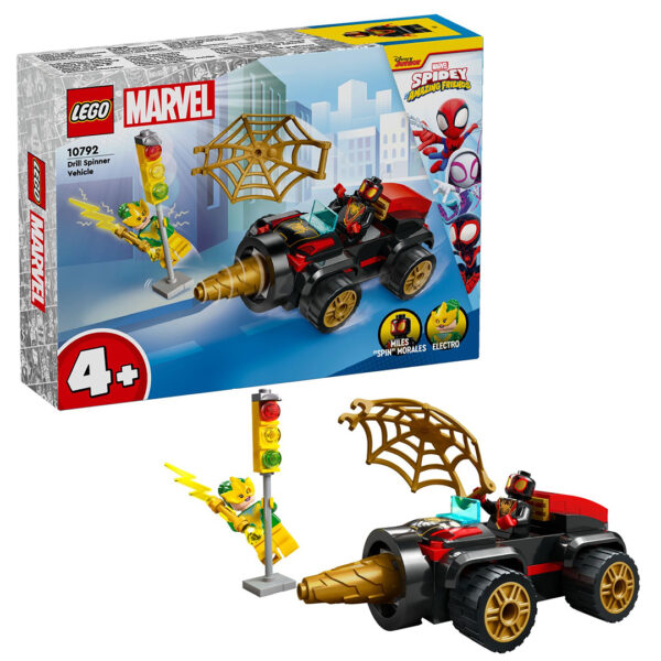 10792 lego marvel spidey amazing friends drill spinner vehicle