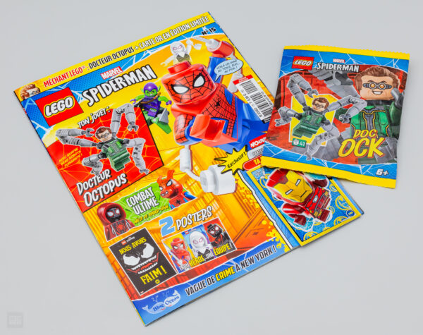 lego spiderman magazine fevrier 2024 octopus minifigure