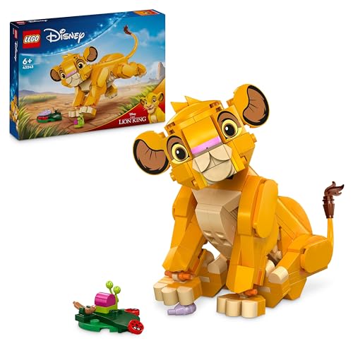 LEGO ǀ Disney Simba, Le Bébé du Roi Lion, Jouet de Construction pour Enfants, Figurine à Construire, Jouet d'Activité et de Développement pour Les Garçons et Les Filles dès 6 Ans 43243