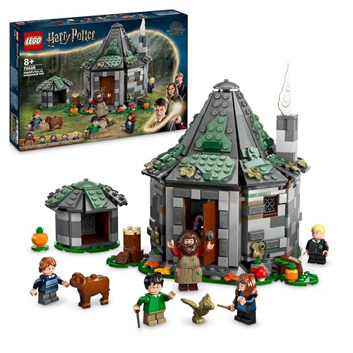 LEGO Harry Potter La Cabane de Hagrid : Une Visite Inattendue, Maison en Briques pour Enfants, 7 Personnages, Jouet de Construction, Aventures Magiques, pour Filles, Garçons et Fans Dès 8 Ans 76428