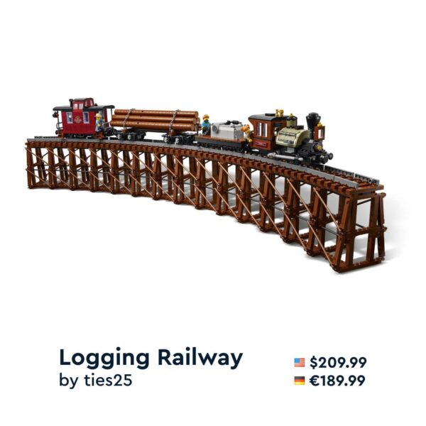 bricklink series 2 logging railway