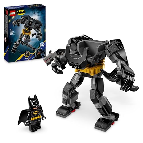 LEGO Superheroes DC L’Armure Robot de Batman - Jouet de Super-héros pour Enfants - Figurine XXL et Minifigurine à Collectionner - Idée Cadeau Créatif pour Les Garçons et Filles dès 6 Ans 76270