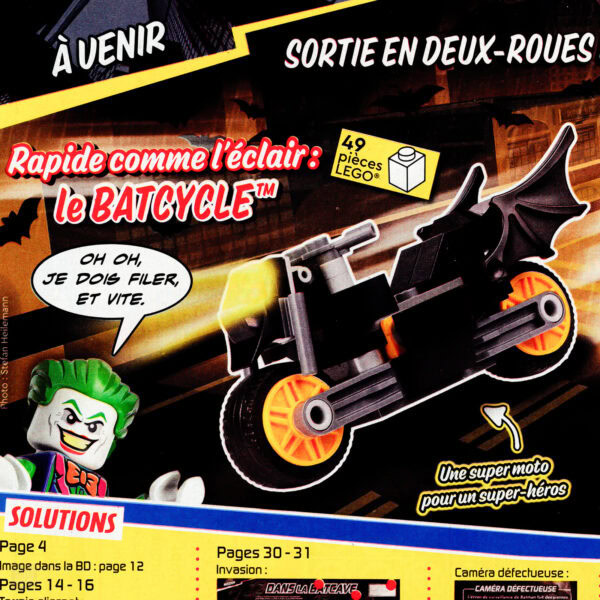 lego batman magazine juillet 2024 batcycle polybag