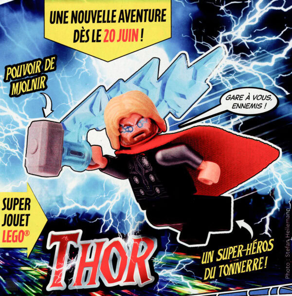 lego marvel spiderman magazine juin 2024 thor minifigure