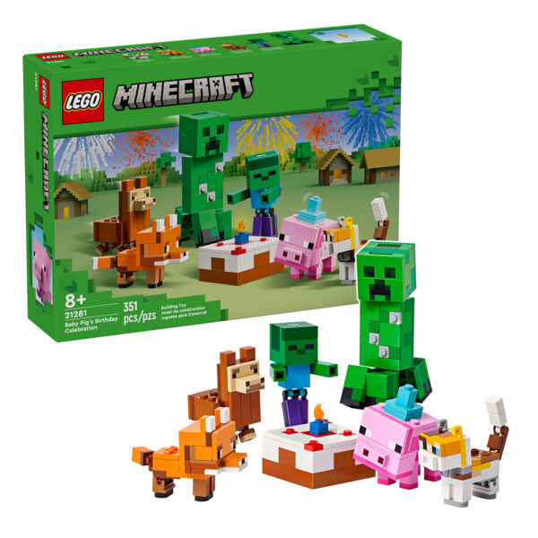 21281lego minecraft baby pig birthday celebration 4