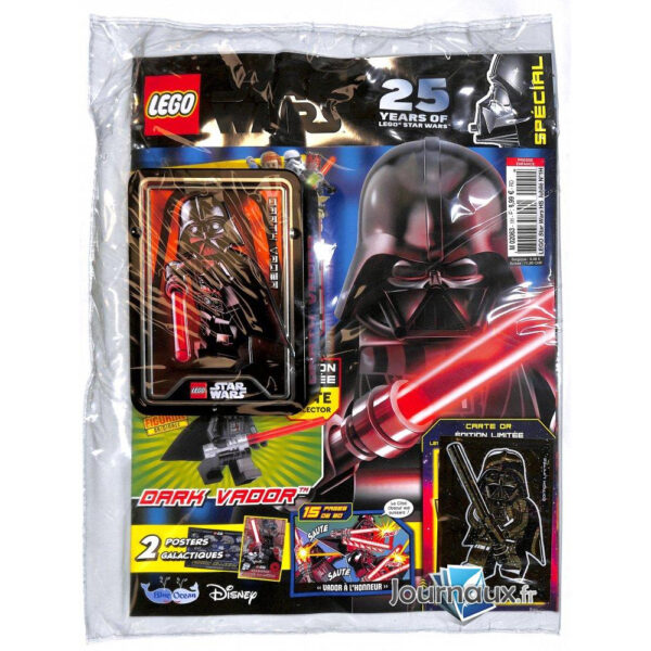 lego starwars magazine darth vader tin box 2024