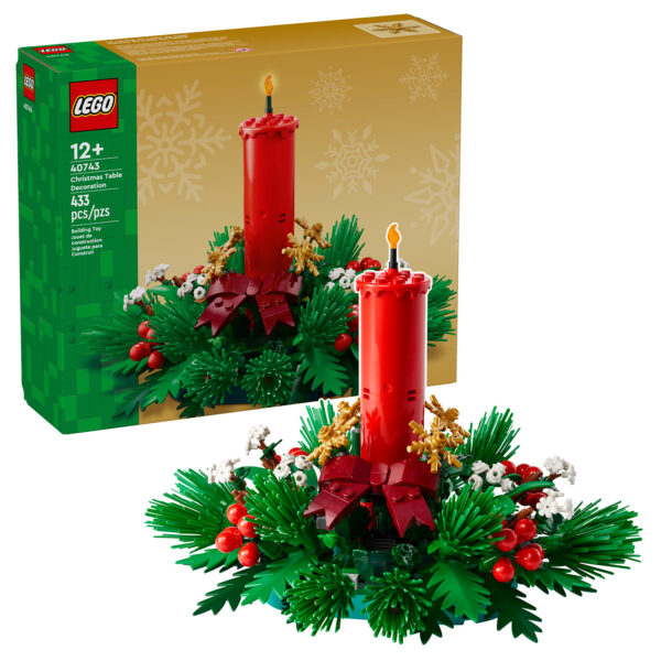 40743 lego christmas table decoration