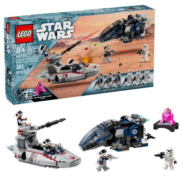 40755 lego starwars imperial dropship vs rebel scout speeder 3