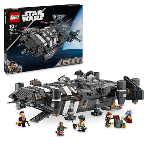 LEGO Star Wars : Skeleton Crew Le Onyx Cinder - Vaisseau Spatial à Collectionner - Jouet de Construction Créative - Le Set Inclut 5 Personnages pour Les Garçons et Les Filles de 10 Ans et Plus 75374