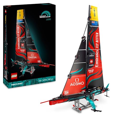 LEGO Technic Yacht Emirates Team New Zealand AC75 - Kit de Construction pour Les Passionnés de Navigation - Maquette de Bateau à Construire pour Les Amateurs de Loisirs Créatifs Adultes 42174